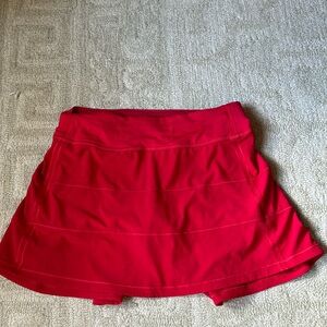 Red pace rival skirt
